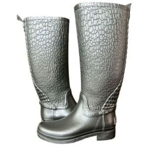 EUC - Kenneth Cole Black Rubber Boots - Size 7